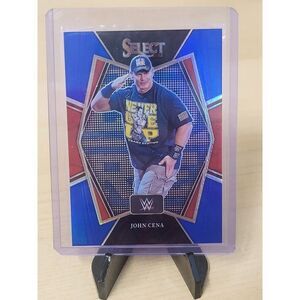 2022 Select WWE John Cena Premier Level Blue Prizm /199